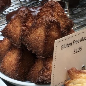 Gluten-free macaroon from Huckleberry Cafe